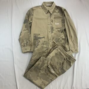 Kith Kids Camo Button Up & Pants Size 10/11 Youth Streetwear Outfit